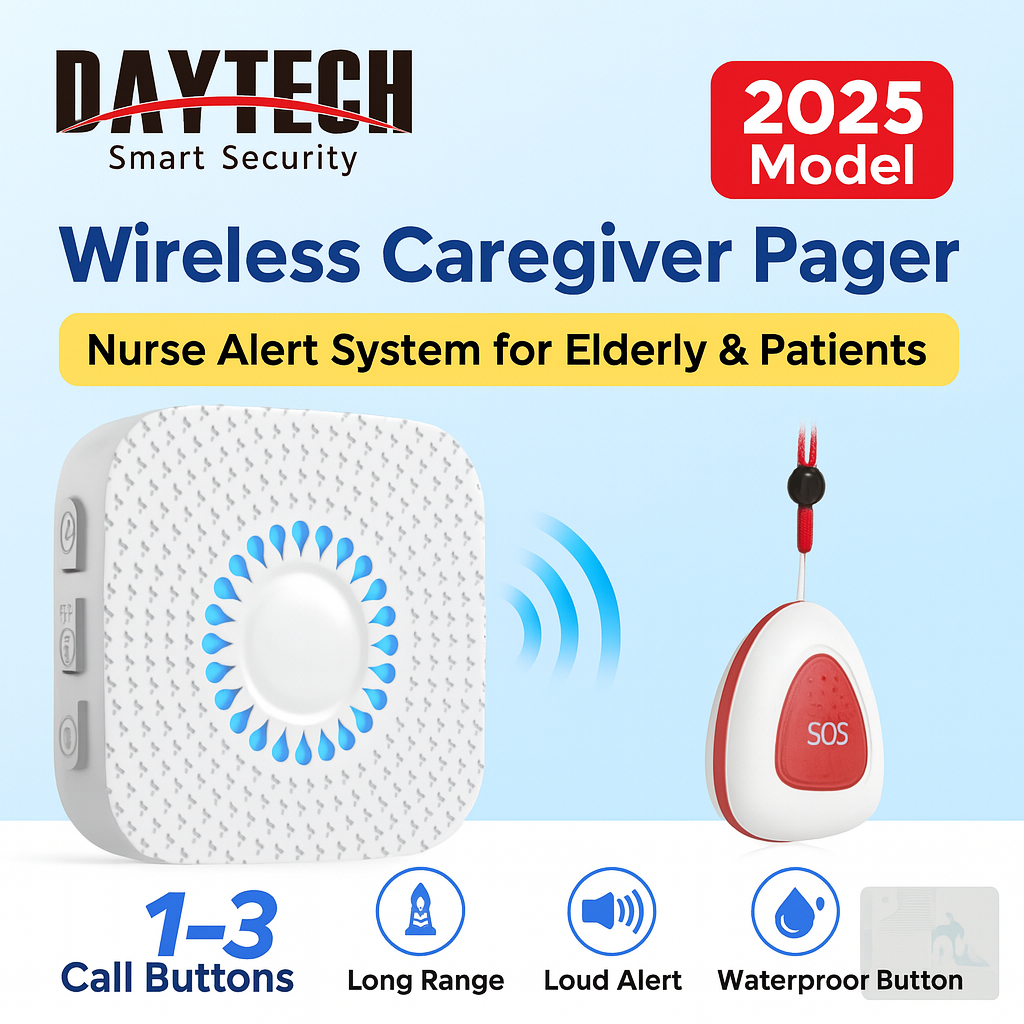 DATECH 2026 Wireless Caregiver Pager for Elderly and Senior Patients ...