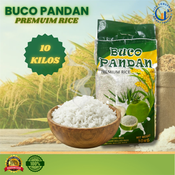 Buco Pandan Premium Local Rice 10 Kilo Aromatic Rice Malambot , Masarap ...
