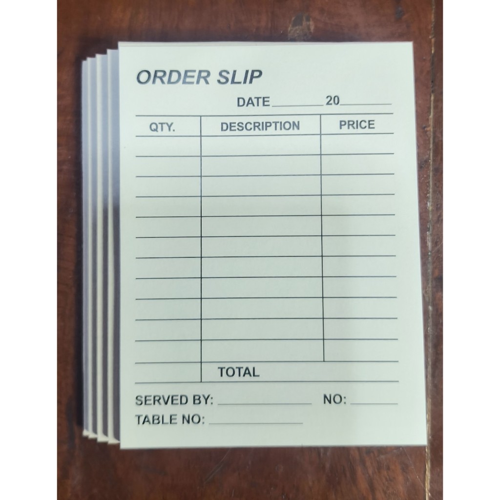 Shop order slip for Sale on Shopee Philippines