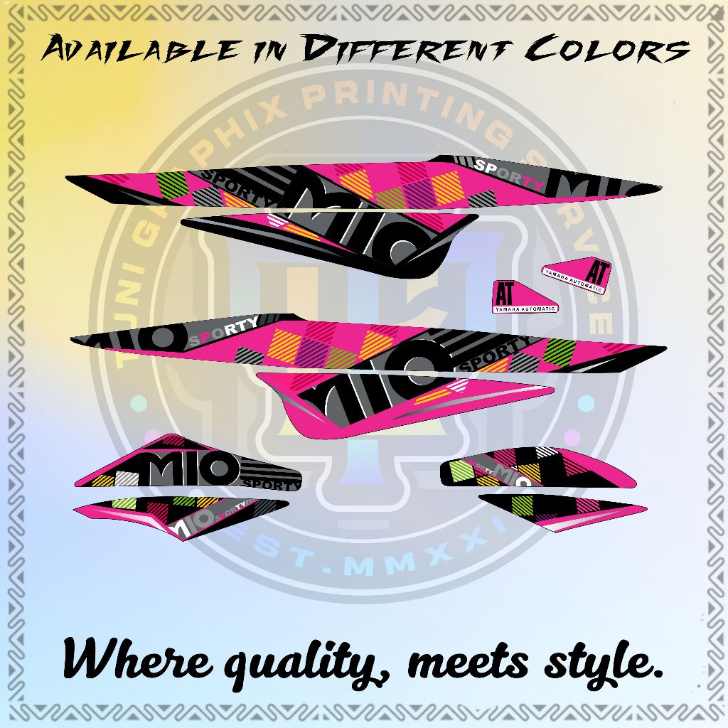 MIO SPORTY OLD STOCK DECALS - PREMIUM LAMINATED STICKER | Shopee ...