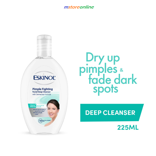 Eskinol Facial Deep Cleanser Pimple Fighting 225mL | Shopee Philippines