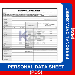 PERSONAL DATA SHEET (PDS) – 4-Page Form | Back-to-Back Print | Shopee ...