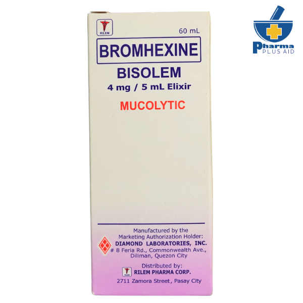 Bromhexine Bisolem 4mg/5ml Elixir Mucolytic 60ml | Shopee Philippines