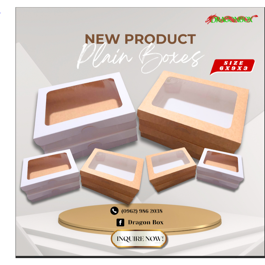 6x9x3 Plain Box Kraft/White 100 pieces | Shopee Philippines