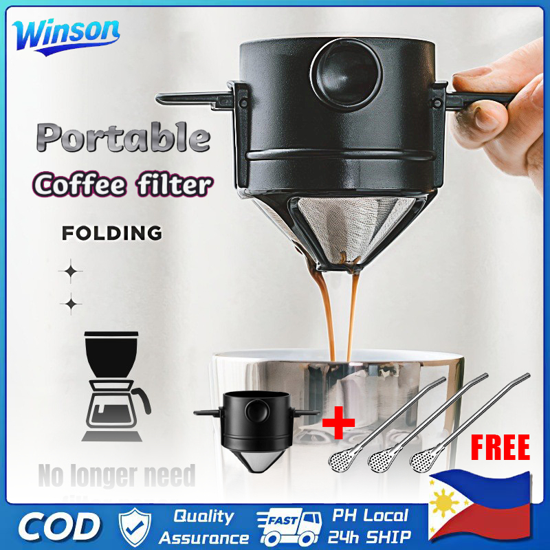 Foldable Coffee Filters Portable Coffee Strainer Filter Coffee Dripper ...