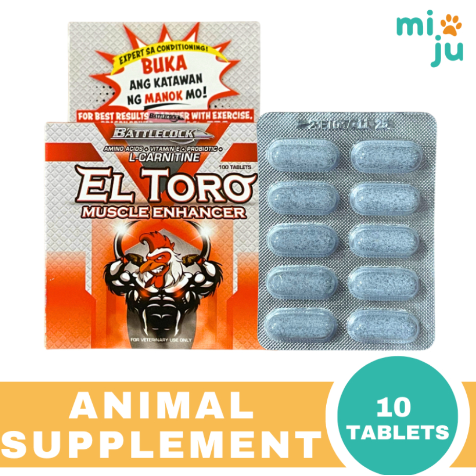 Battlecock El Toro (10 Tablets) - For Animals Only | Shopee Philippines