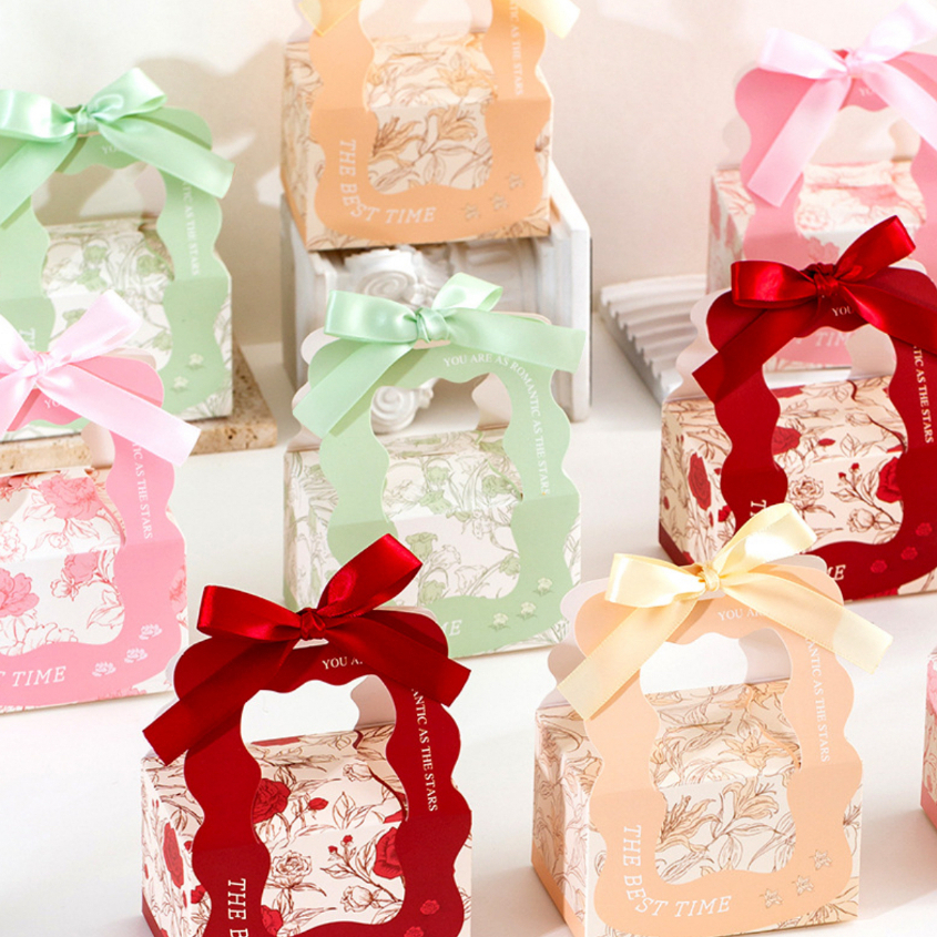 3pcs Set Floral Small Gift Boxes Giveaway Box Christmas Wedding Gift ...