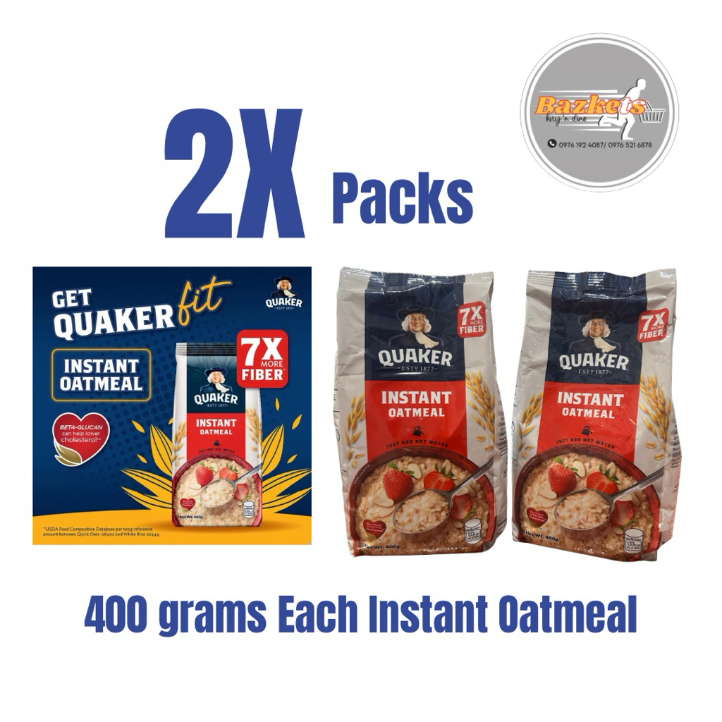 QUAKER FIT INSTANT OATMEAL / 400g / 2X by Bazkets | Shopee Philippines