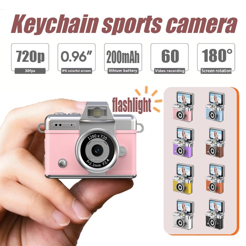 4K Mini Digital Camera Keychain Action Photography Campus Portable ...