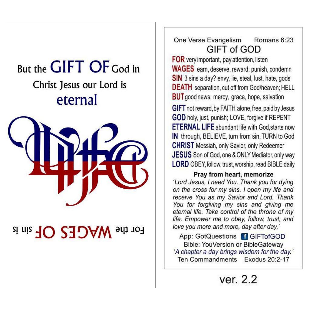 ONE VERSE EVANGELISM CARDS | 30 PCS PER BOX | ENGLISH VERSION | Shopee ...
