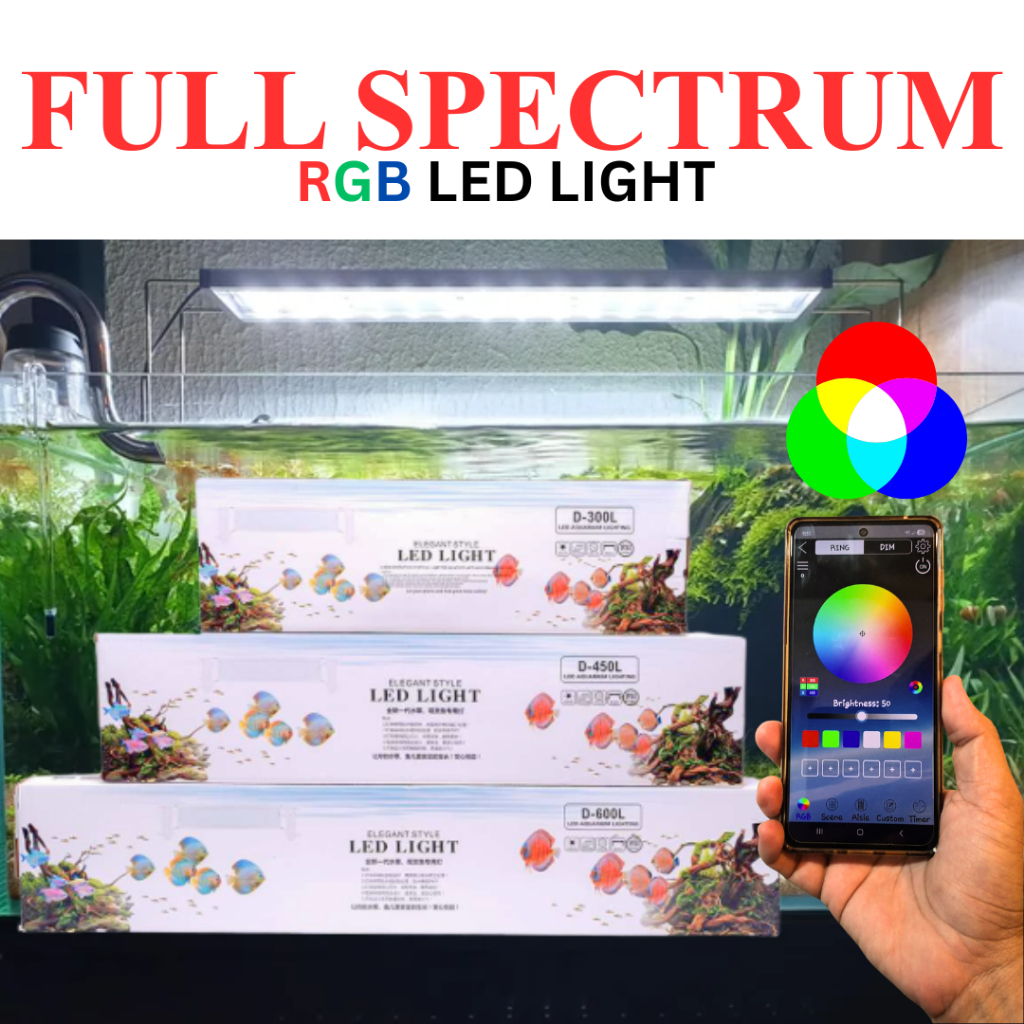 Full Spectrum App-Controlled LED Aquarium Light | Plant Growth & Fish ...