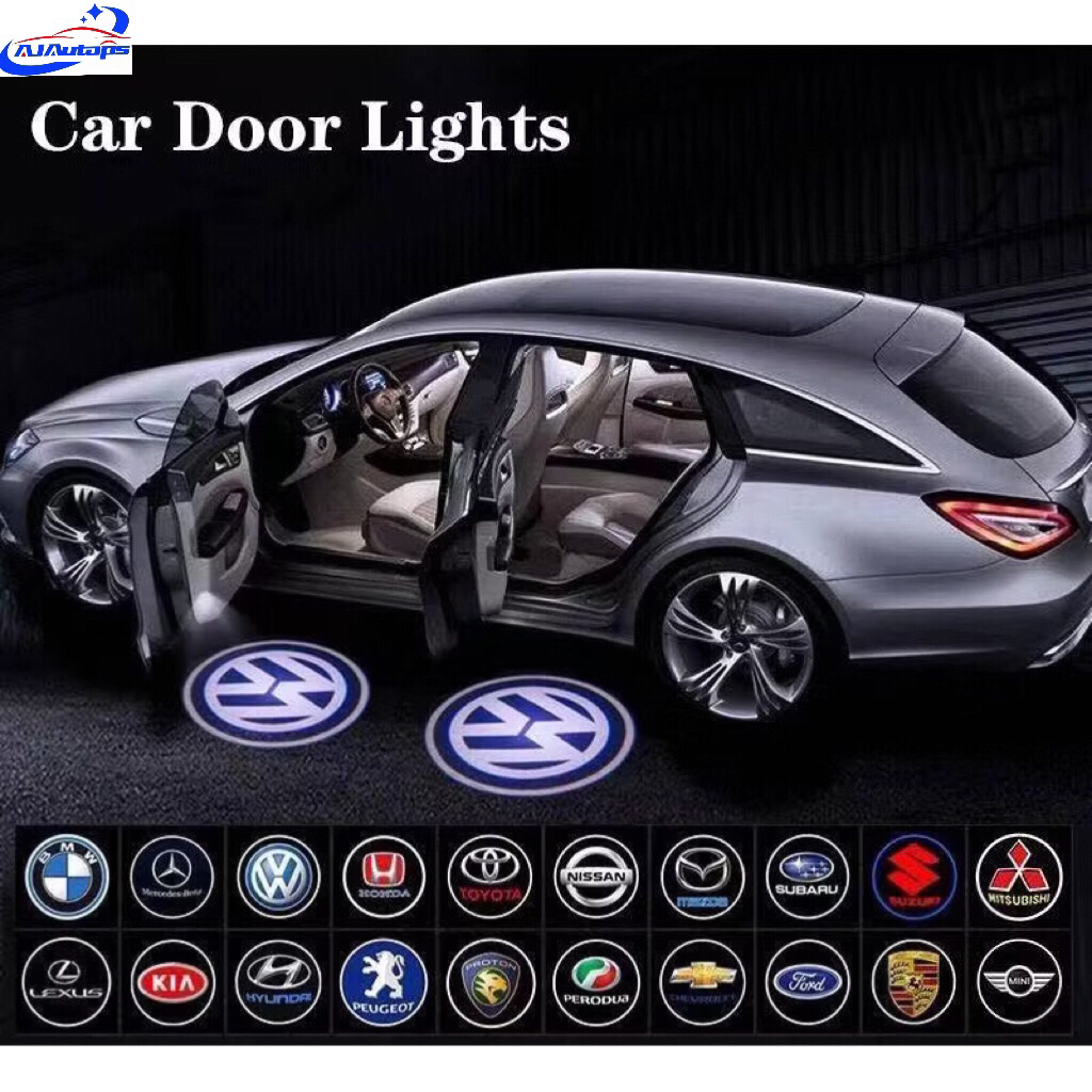 2Pcs Car Door Light Car LED Projector Door Shadow Light Welcome Light ...