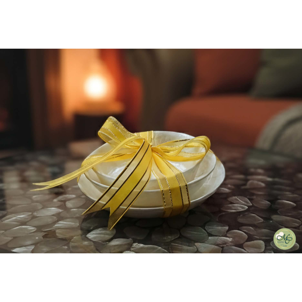 Handcrafted Capiz Condiment Plates and Bowl for Dining & Display ...