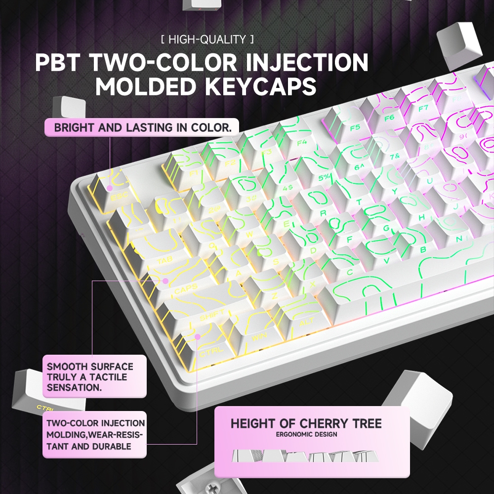 ZIFRIEND RX75 PRO Mechanical Keyboard Gasket Structure Tri-mode ...