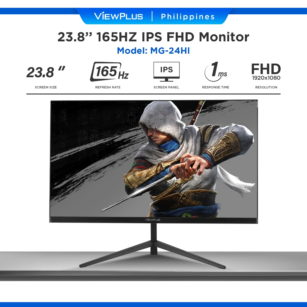 Viewplus MG-24HI 23.8 Inch 165Hz 99% sRGB FHD IPS Panel 1MS Gaming ...