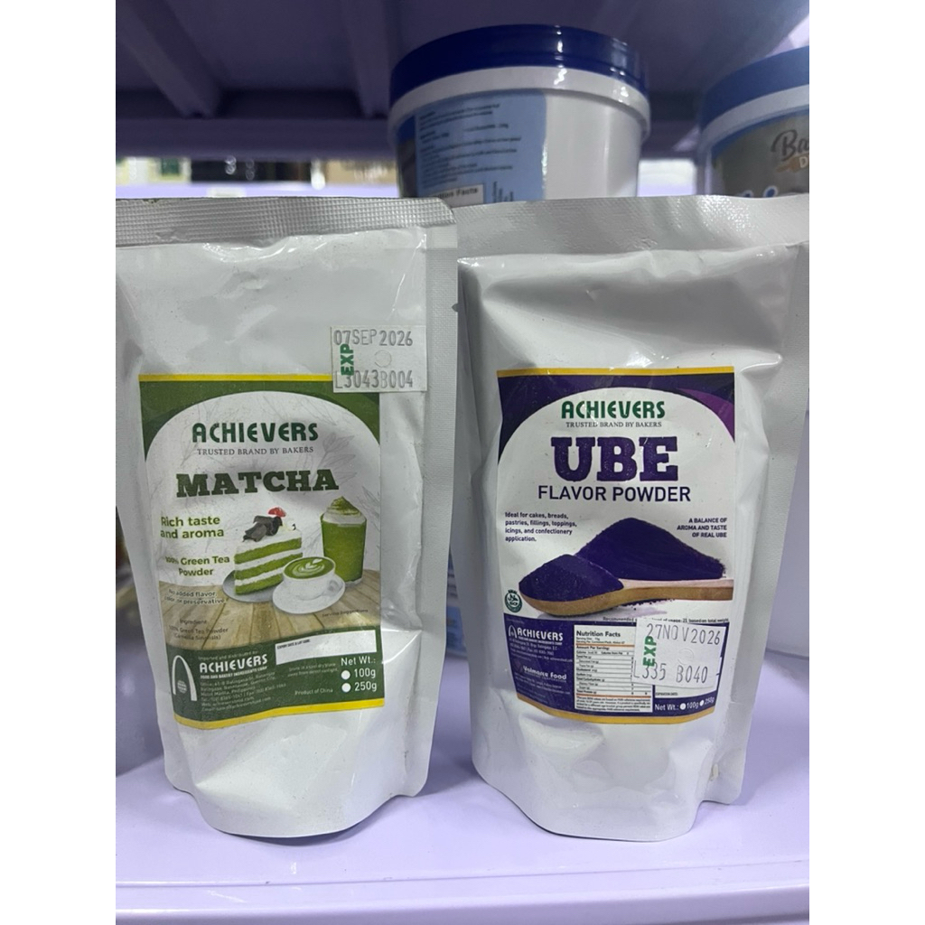 Achievers Matcha Powder/ Ube Powder 100g per pack | Shopee Philippines