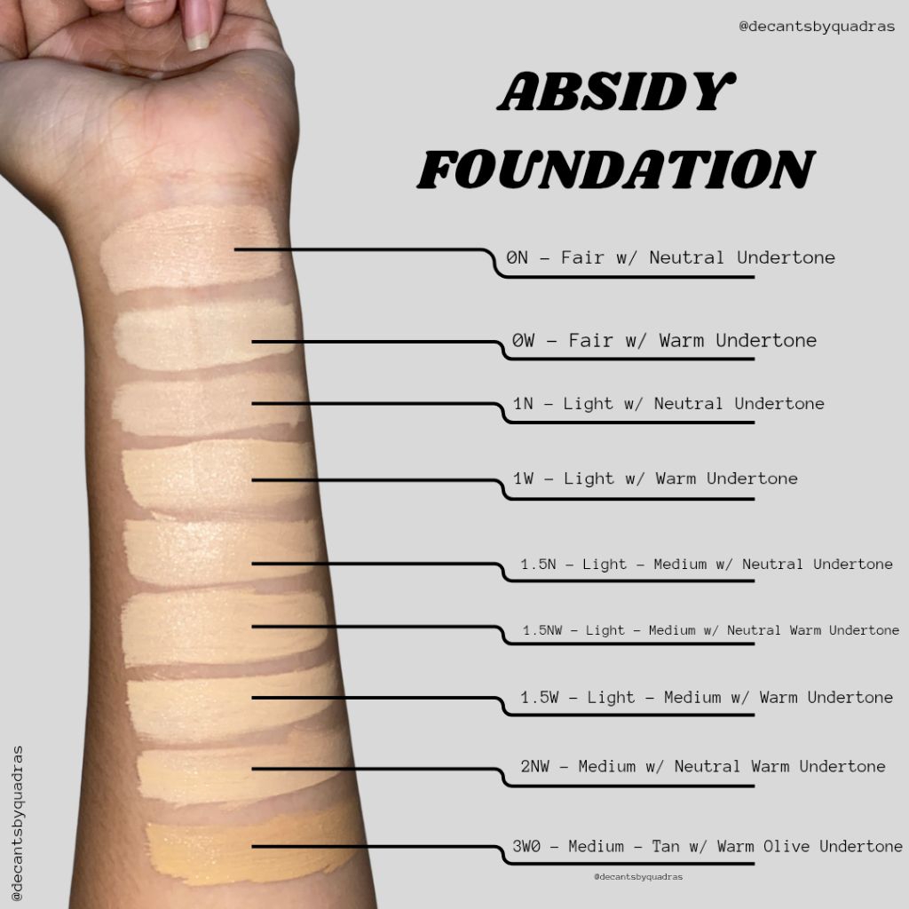 Absidy Foundation - DBQ (Foundation Decants) | Shopee Philippines