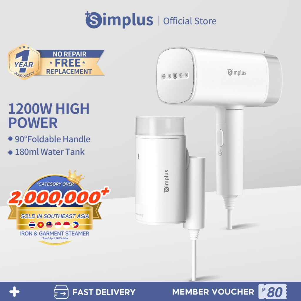 Simplus【Livestream】Handheld Garment Steamer Handheld Foldable Steam ...