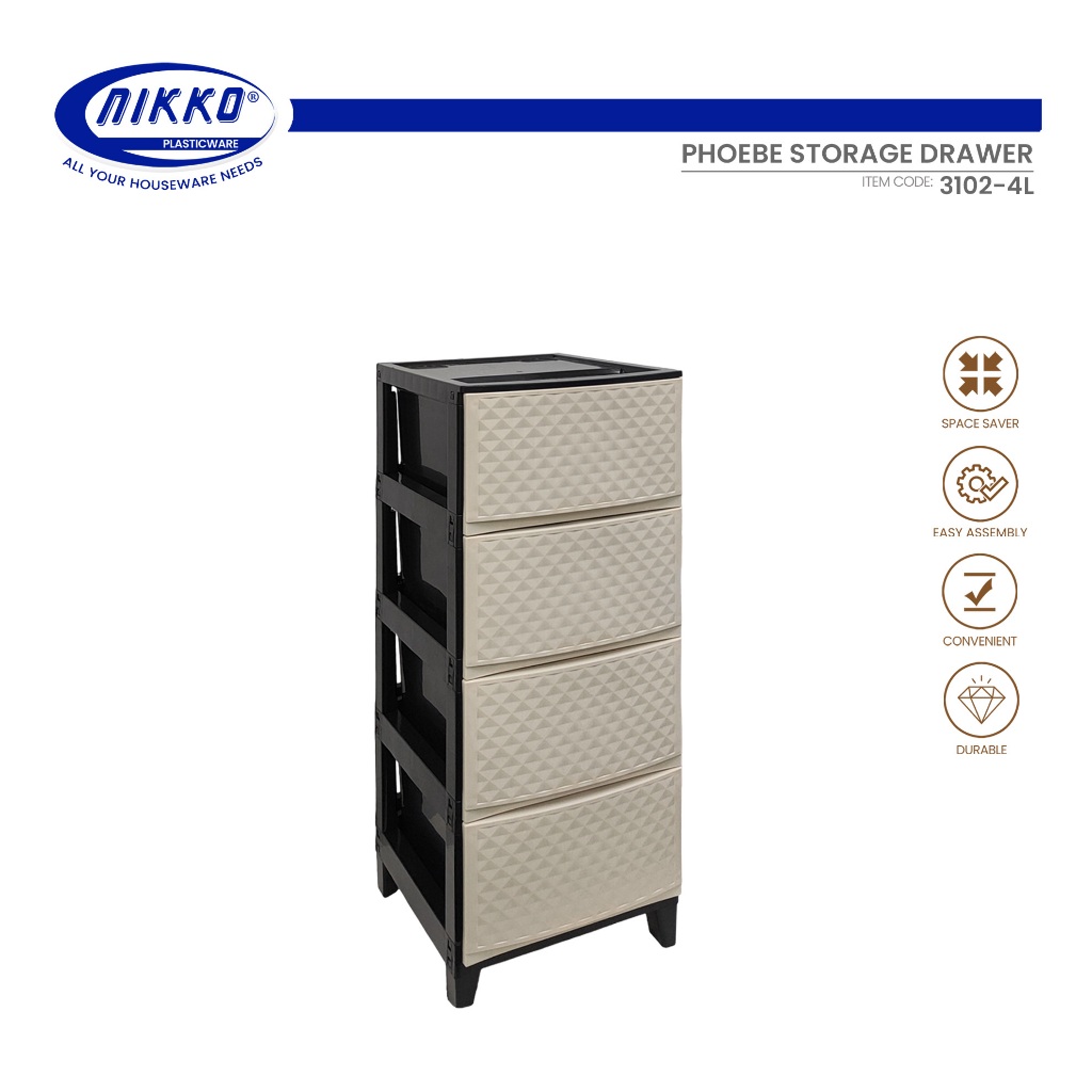 NIKKO Phoebe Storage Drawer - Sku.3102 | Shopee Philippines