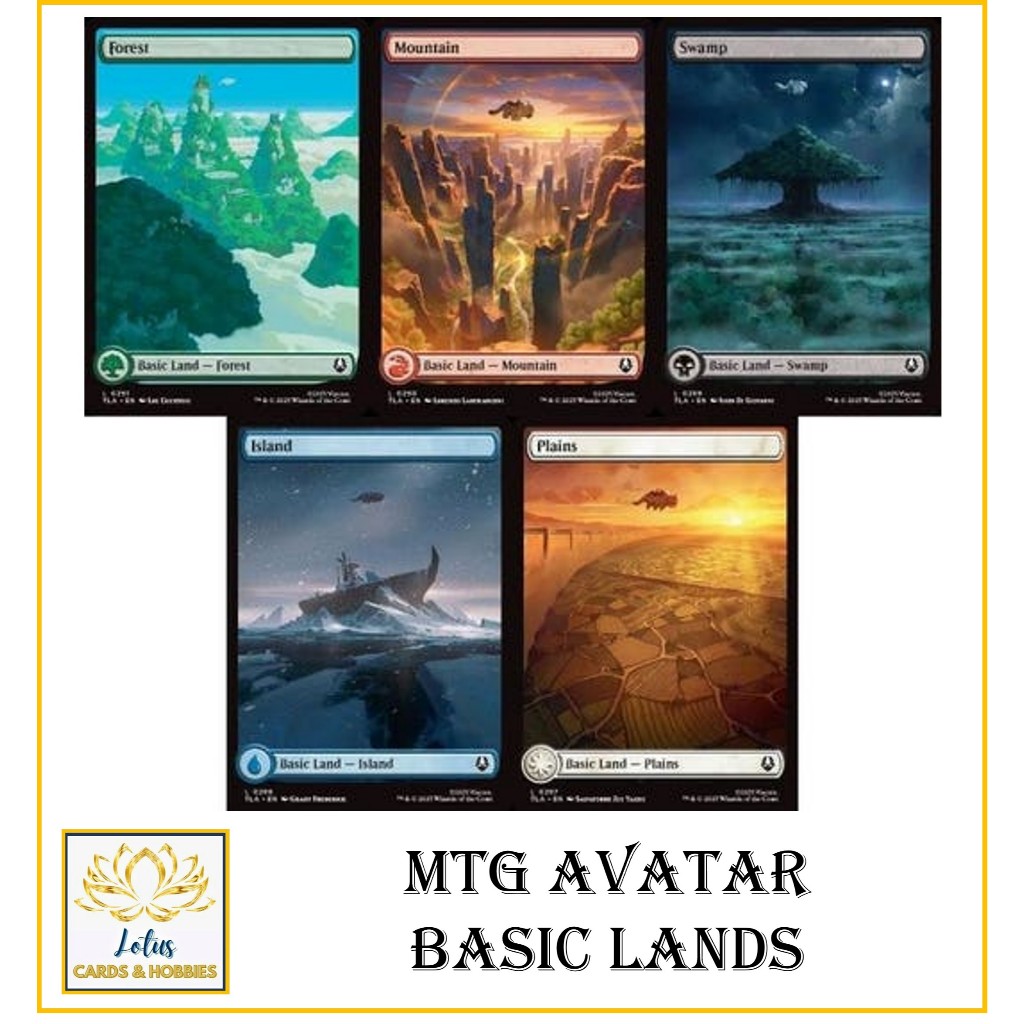 Magic the Gathering | MTG X Avatar: The Last Airbender Basic Lands ...