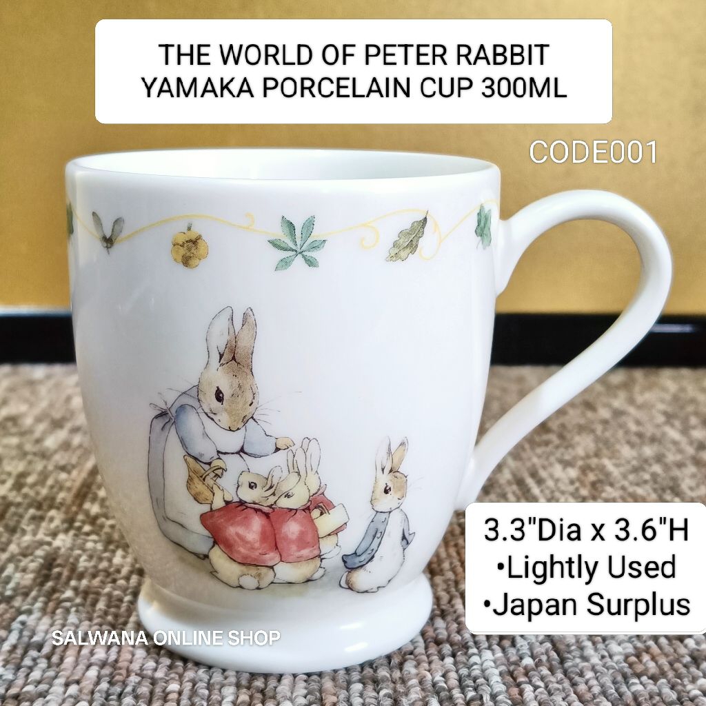 THE WORLD OF PETER RABBIT YAMAKA PORCELAIN CUP / MUG 300ML • JAPAN ...