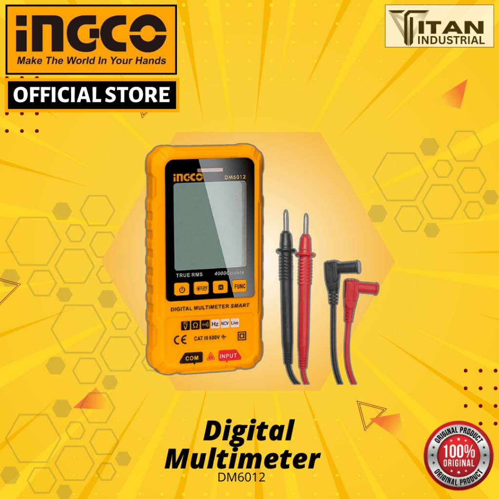 INGCO Multitester Multimeter Digital • Tm ss | Shopee Philippines