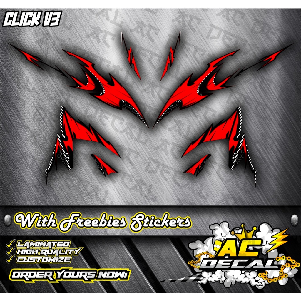 Shop honda click v3 decals for Sale on Shopee Philippines