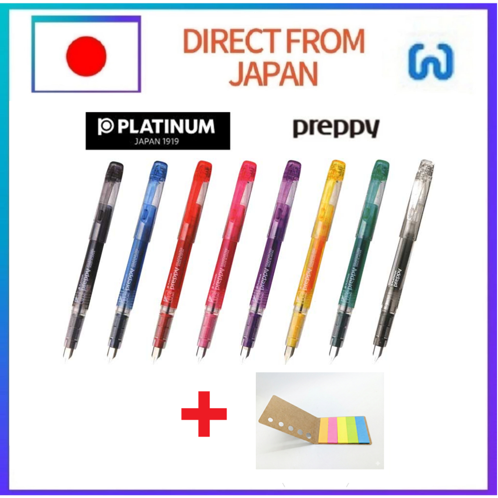 Platinum Fountain pen Preppy PSQ-300/PSQC-400/PSQ-400, Sticky Notes ...