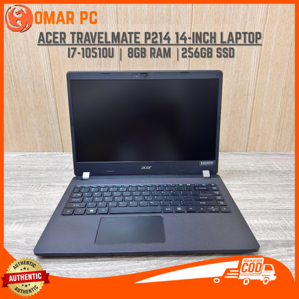 ACER TRAVELMATE P214 14-INCH LAPTOP I7-10510U | 8GB RAM | 256GB SSD ...