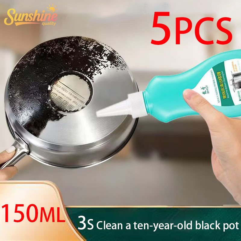 5PCS 150ML Pot Base Cleaner Pot Rust Stain Remover Kitchen Detergent ...