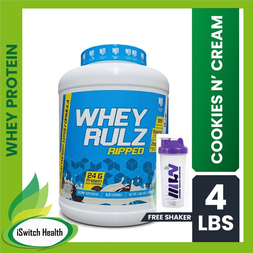 Muscle Rulz Whey Rulz RIPPED - 3.96lbs | Whey Protein Ripped | Whey ...