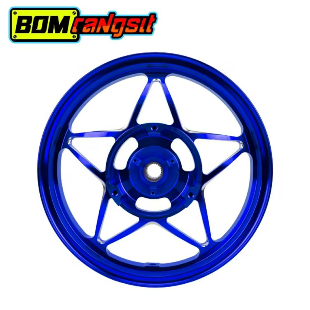BOM X LYNX CNC STAR MAGS FOR NMAX V1 SIZE FRONT 3.00X14 AND 3.50X14 ...