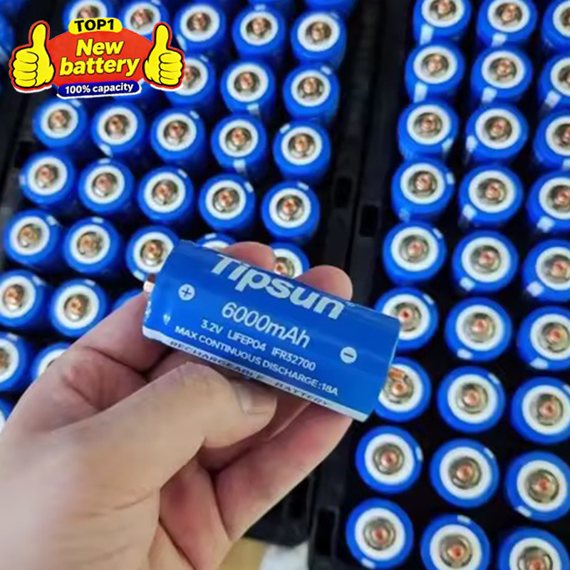 Tipsun battery 32650 / 32700 6000mAh - 6500mAh 3.2V LiFePo4 battery new ...