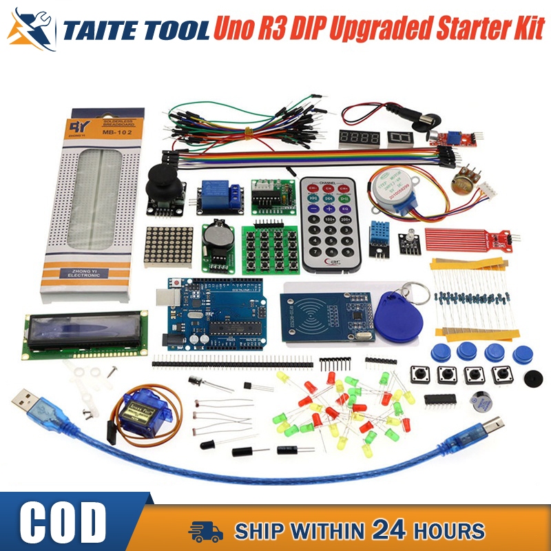 Basic Starter Kit for Arduino Uno R3 with Tutorial Rfid Learning Suit ...