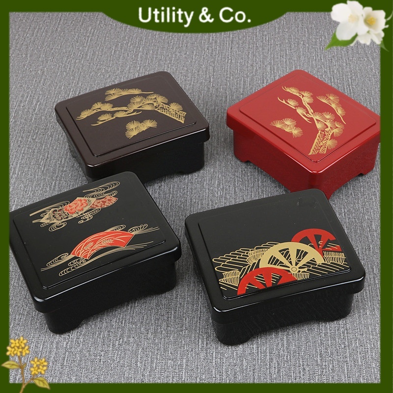 Japanese Lacquer Unagi Bento Box Black Red Kotak Bekas Makanan Sushi ...