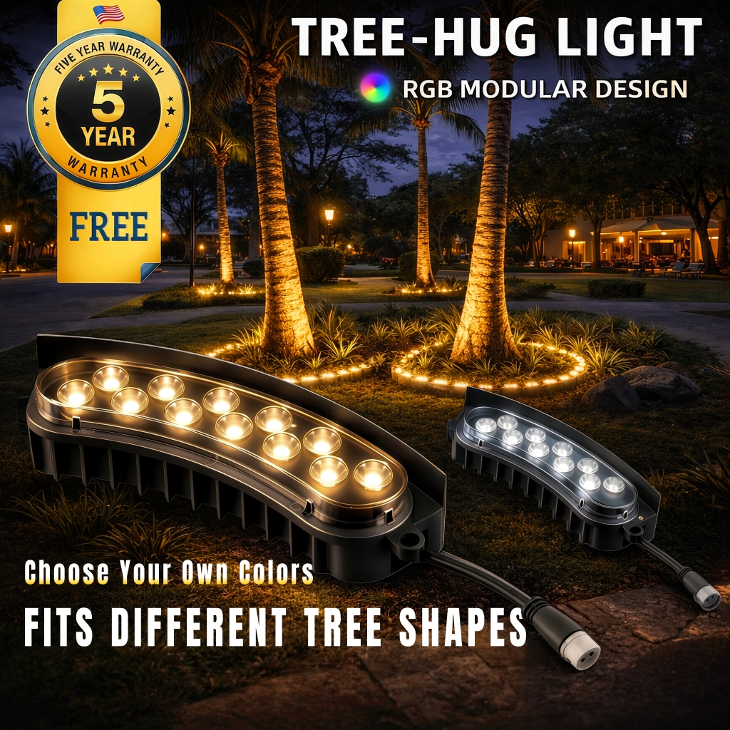 Adjustable Outdoor LED Tree Light RGB | Tree-Hugging Design for All ...