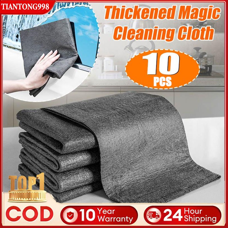 10PCS30*30CM Magic Cloth Mirror Cleaning Glass Reuse Cloth Handy Tool ...
