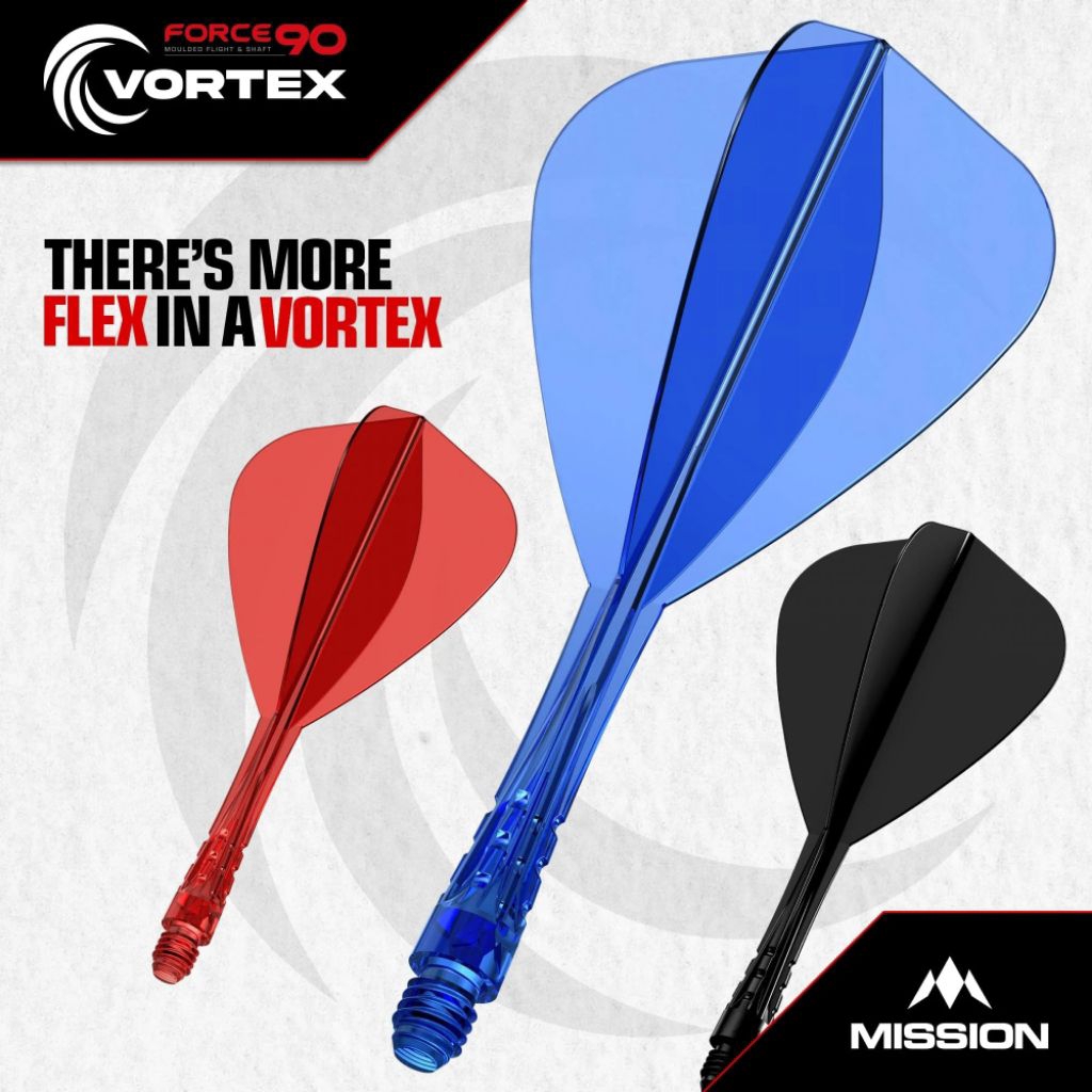 Darts - Mission Force 90 Vortex Integrated Shaft Flights System like ...