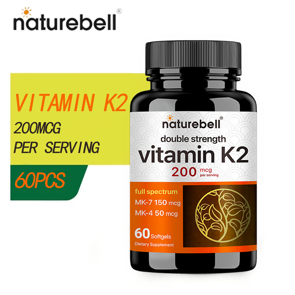 Vitamin K2: Two Forms of K2 (MK-4 50 mcg & MK-7 150 mcg) for Bone and ...