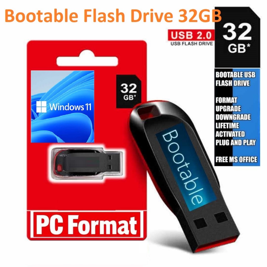 Windows 11 PRO Bootable USB Flash Drive Installer for Beginners and DIY ...