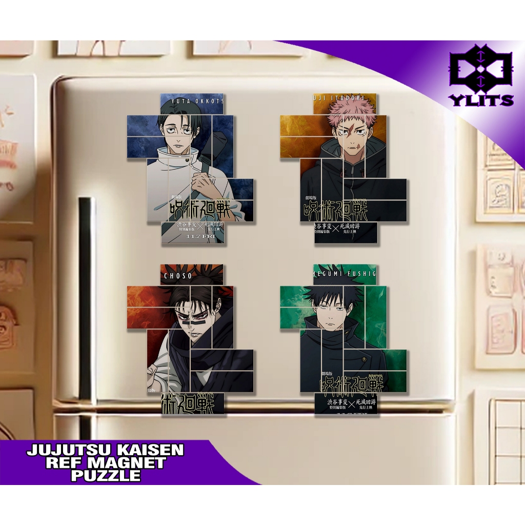 Jujutsu Kaisen Puzzle Magnet Fan Made Anime Collectible Ref Magnet ...