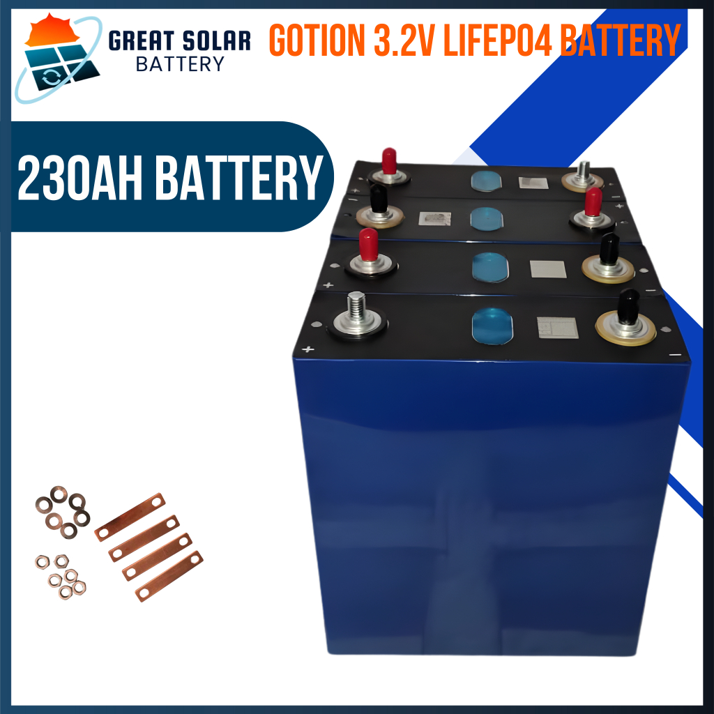 GOTION 230Ah 3.2V LiFePO4 Battery | Rechargeable Solar Energy Storage ...