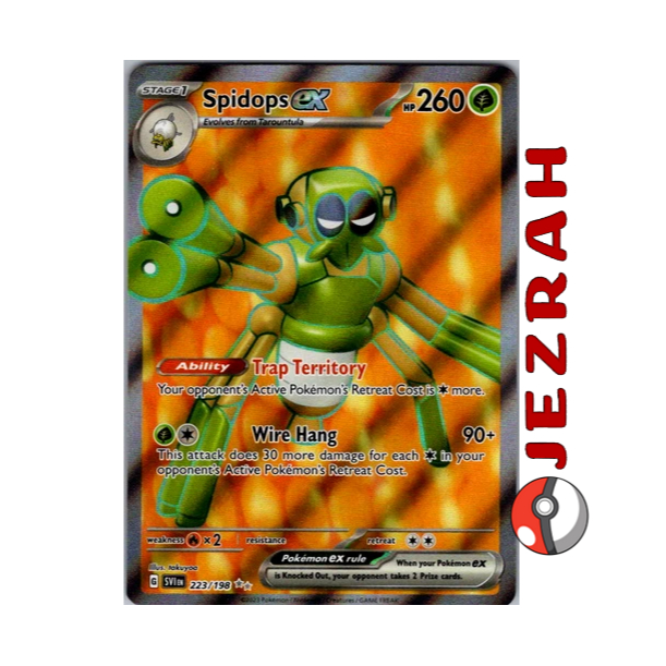 spidops ex pokemon card value (019/198)  GoldenFishGames Rx2 / / 2 Scarlet Pokemon TCG Spidops ex 223/198
