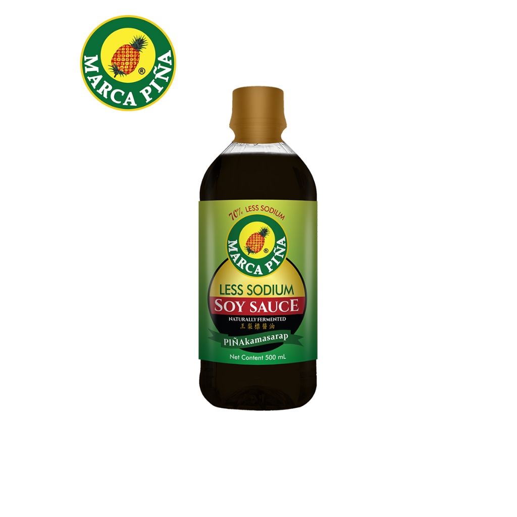 Marca Piña Less Sodium Soy Sauce 500ml | Shopee Philippines