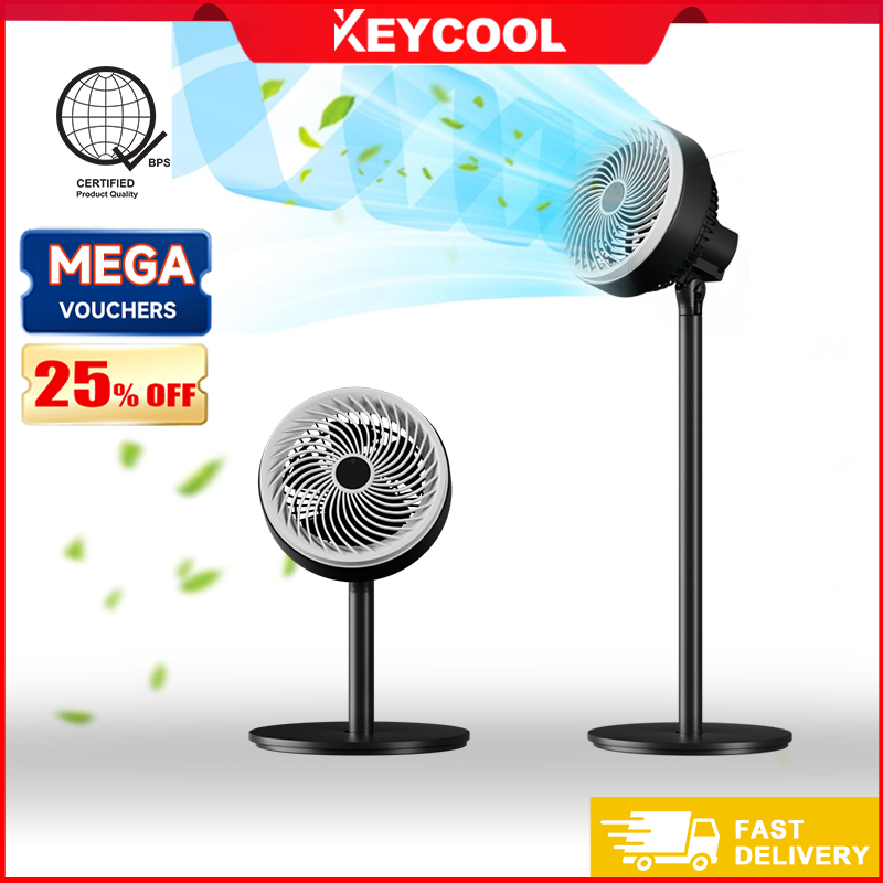 Keycool 12“/16“ Electric Fan Stand Fan Standard Air Circulator Fan ...