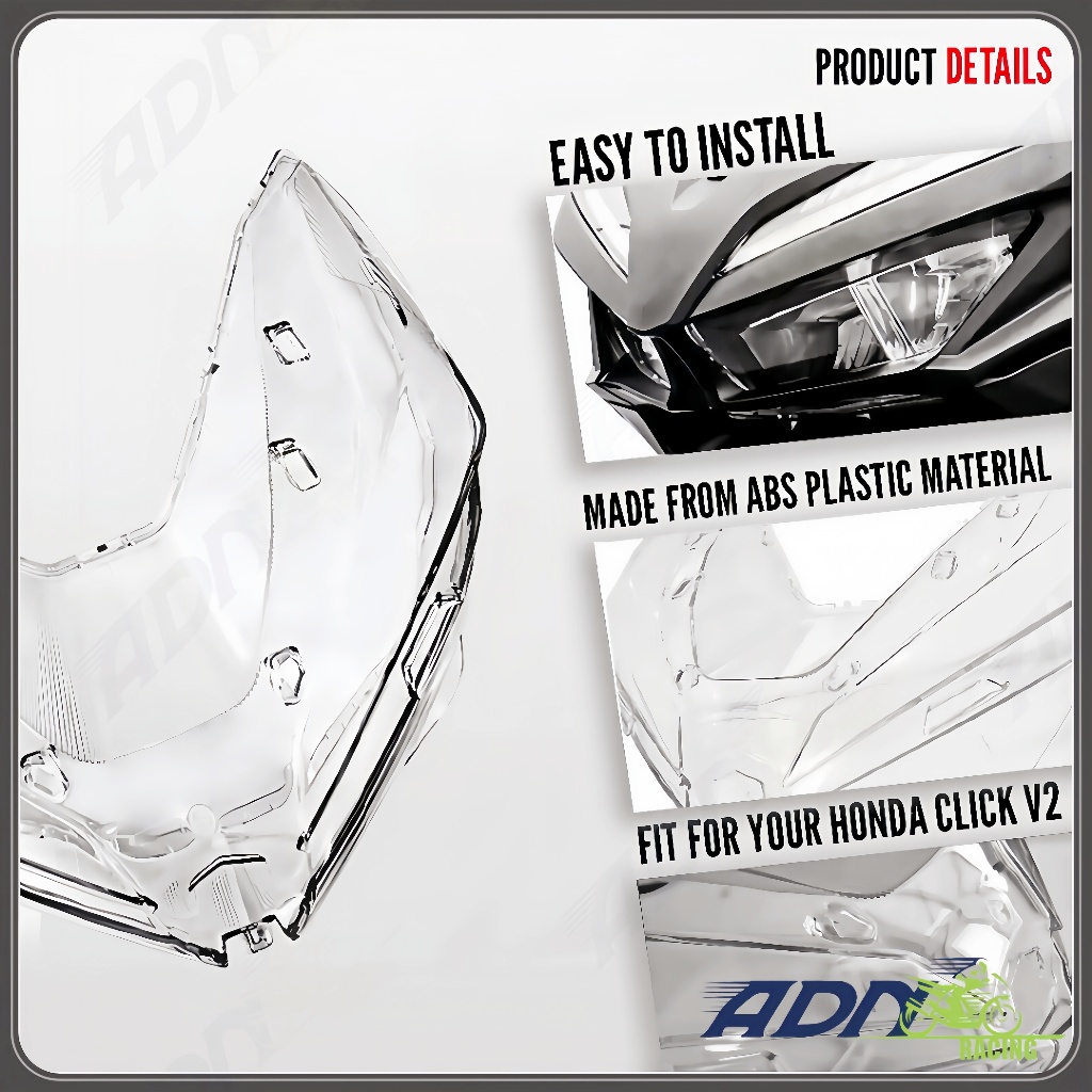 Motorcycle Honda Headlight Lens Click V3 Click 125i /150i V2 V3 ...