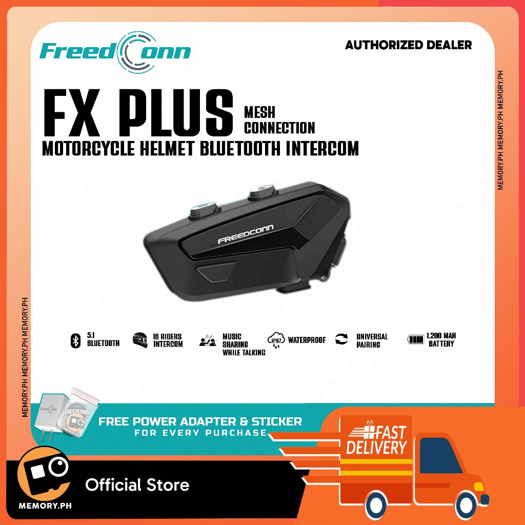 Freedconn FX Plus Bluetooth Intercom Mesh Technology | Shopee Philippines