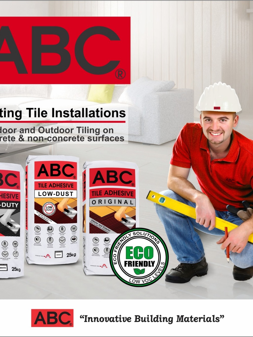 ABC Heavy Duty Tile Adhesive Gray 25kg Gray and White | Shopee Philippines