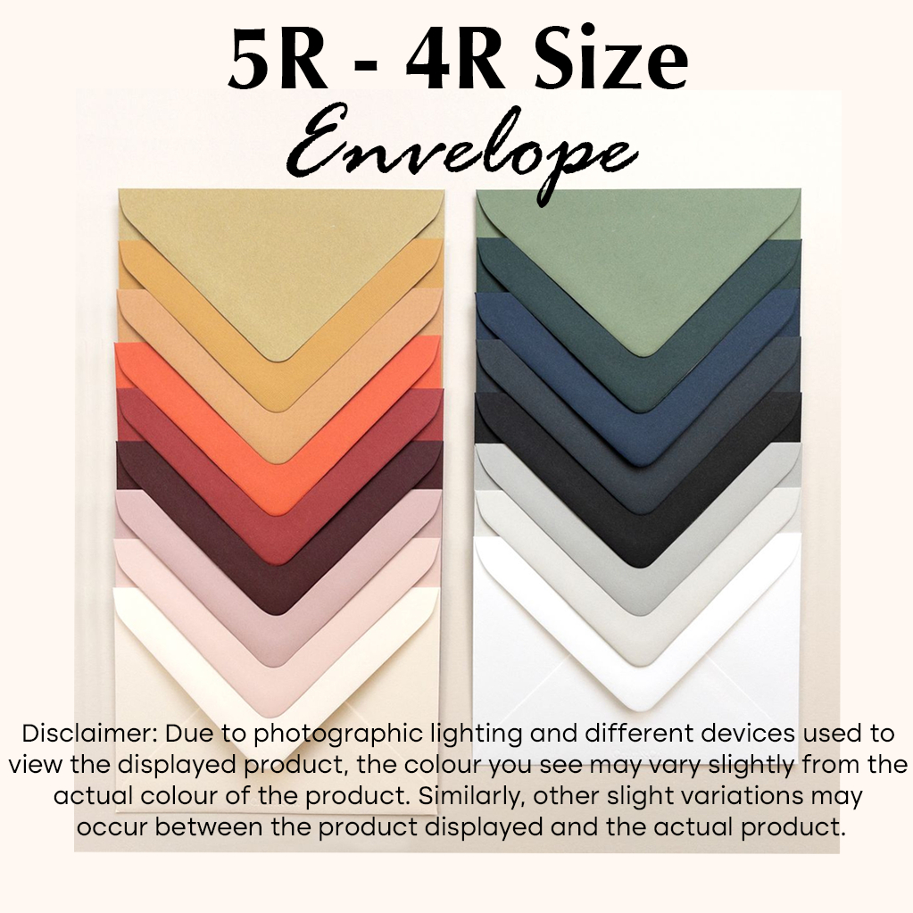 Wedding Envelope for Invitation, 5R size 4R size, Wedding Invitation ...