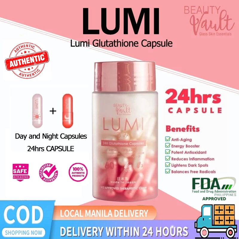 LUMI Glutathione Capsules with Oral Sunblock for Skin Protection
